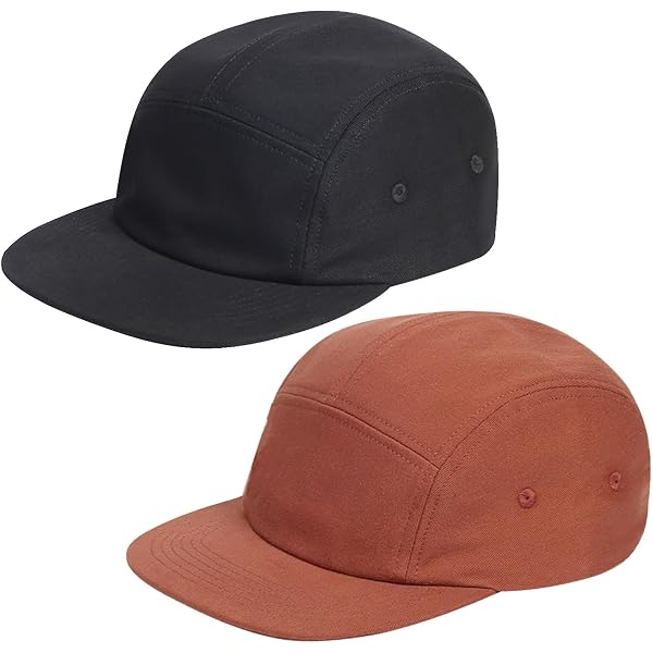 TOP HEADWEAR 5 Panel Hat for Men - Classic Canvas Camper Cap