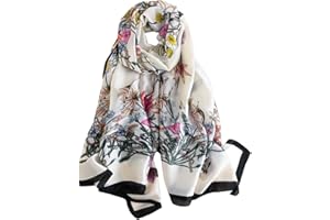 YMXHHB Silk Scarf 100% Mulberry Silk Fashion Scarves Long Lightweight Shawl Wrap …