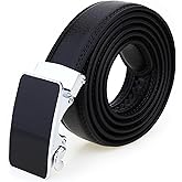 lightstar Women's Small Style Belt Leather Ratchet Dress Belt with Sliding Adjustable Buckle 1 1/4 inches Width and 52 inches Length