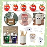 TOAOB 100pcs Self Adhesive Wiggle Googly Eyes 6mm to 35mm Craft Supplies view 7