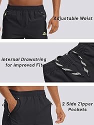 TACVASEN Mens Capri Pants Below Knee Athletic