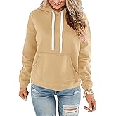 STOLKISS Women Hoodies Pullover Casual Thin Sweatshirts with Pockets Loose Fit Long Sleeve Drawstring Design Hoody Sweatshirt