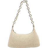 Verdusa Women's Straw Woven Shoulder Bag Tote Handbag Summer Beach Purse Vacation Bags