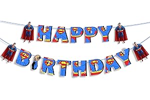 Seyal® Suprman Happy Birthday Banner