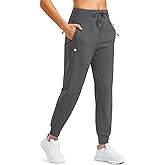 G Gradual Women's Fleece Lined Joggers Water Resistant Hiking Pants High Waisted Winter Thermal Sweatpants 3 Zipper Pockets