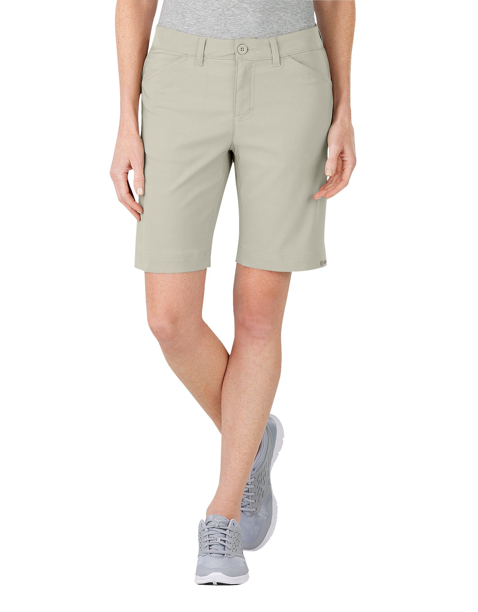 Dickies Women’s Temp-IQ Stretch Performance Short, Stone, 14