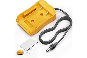 EAZUSE Starlink Mini De.Walt Battery Adapter, Starlink Mini Accessories for De.Walt 20V Battery 3.2FT Cable Charger Adapter to DC Power Cable Cord Plug