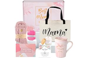 DHQH Best Mom Birthday Gifts Mothers Day Gifts for Mom from Daughter Son Kids,Gift Basket for Bonus Mom Women Birthday Gifts for Mother-in-law Thanksgiving Presents, New Mom Gifts