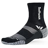 Swiftwick- FLITE XT FIVE Running & Golf Socks, Fitness, Ultimate Stability, Non-Slip Crew Socks