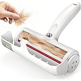 ORDORA Pet Hair Remover for Furniture/Bed, Reusable Dog Hair Remover Roller for Dog & Cat, Self-Cleaning, No Adhesive or Stic