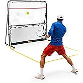 A11N SPORTS Pickleball Rebounder with Adjustable Angles &amp; 360&deg; Wheels &ndash; Practice Rebounder for Forehand, Backhand, Dinks, Volleys &ndash; Ideal for Indoor Garage or Outdoor Driveway