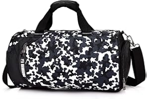 Konelia Small Gym Bag for Women and Men Waterproof Workout Sports Swimming Bag, Weekender Travel Duffle Bag with Shoe and Wet Clothes Compartments