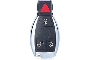 Beefunny 315MHz Smart 3+1 4 Button Replacement Remote Key Fob for Mercedes-Benz Support NEC & BGA 2000-2014 Year, 705 Moto