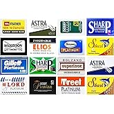 Razor Blades Club 100 Excellent Quality Double Edge Razor Blades Sampler (16 different brands)