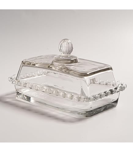 Beurrier En Verre Avec Couvercle, Beurrier En Verre, Porte-beurre Pour Comptoir, Récipient à Beurre Pour Réfrigérateur, Plateau à Beurre Transparent, Plateau à Beurre Pour Réfrigérateur Et(#1