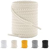 Lacegian 1/4'' Sawtooth Flat Running Shoe Laces for Men Women Sneakers | Replacement Shoelaces for Athletic Shoes, Shoestrings Made From Polyester Tightly Woven, No-Slip, No-Fray