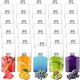 LDXDRU 50Pcs Plastic Juice Bottles With Caps, 8oz Juice Bottles with Lids, Reusable Plastic Bottles for Juice, Drinks, Milk, Tea, Alcohol, Leak Proof 8oz