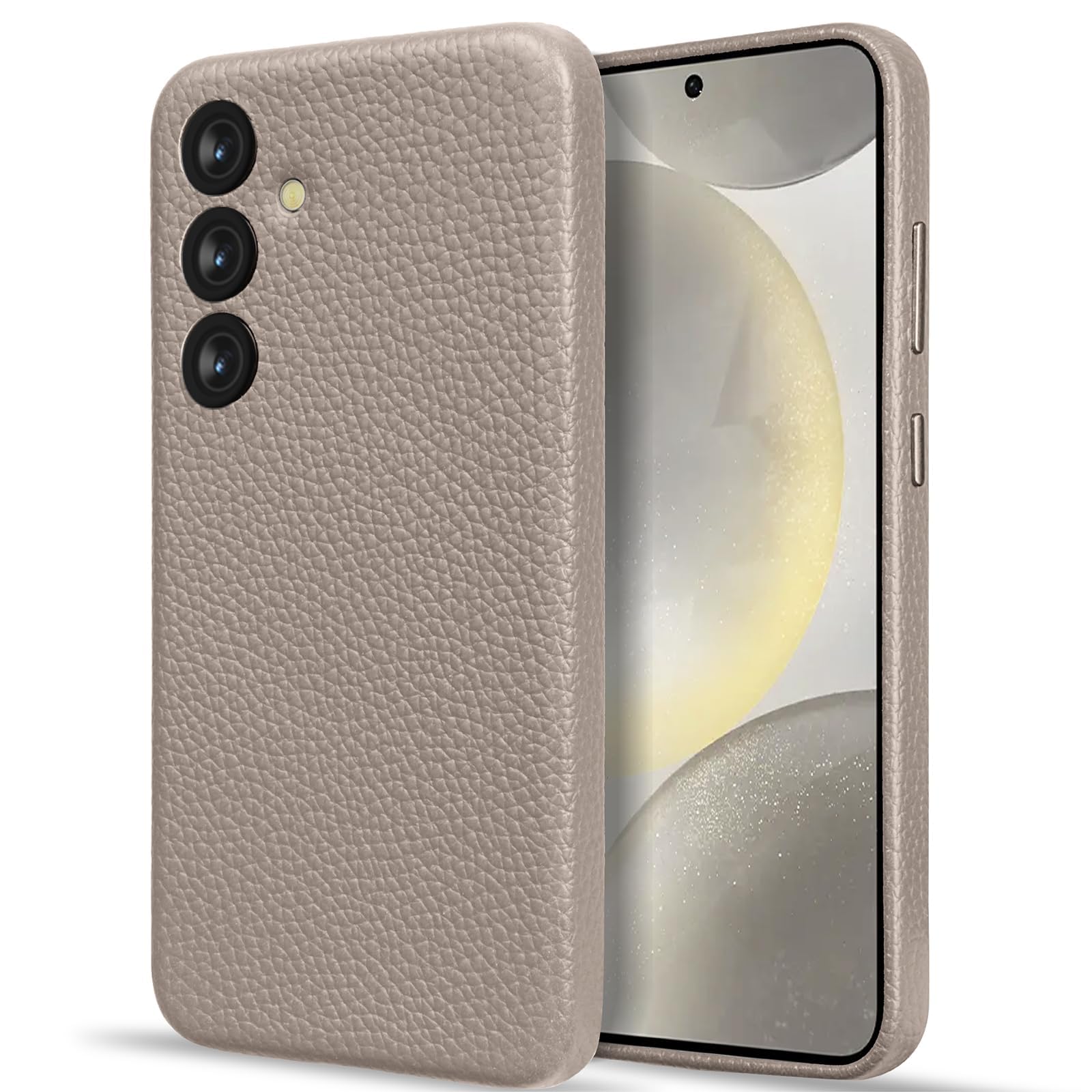 Photo 1 of LOHASIC Leather Case for Galaxy S24 Plus, 2024 New Released Full Body Protective Magnetic Cover with Soft Touch Business Elegant Design Compatible with Samsung Galaxy S24 Plus - Grey