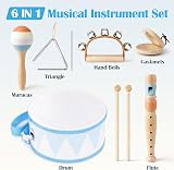 Vanplay 6 in 1 Kids Drum Kit Musical Instruments Baby Toys view 2