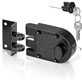 Jimmy Proof Single Cylinder Deadbolt, Keyed Entry Lock, Matte Black | Zinc Alloy Construction, Anti-Pry &amp; Anti-Kick Protection for Front, Durable Jimmy Proof Lock Entry &amp; Exterior Doors Security