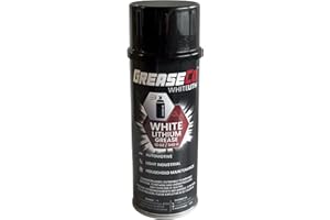 GREASECO White Lithium Aerosol Spray Grease | Garage Door Lubricant | Automotive Greases & Lubricants | Grease for Door Hinge | Eliptical Grease | Trailer | Hitch Ball Lubricant | NLGI 2