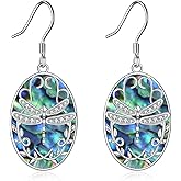 Grmdit Dragonfly Earrings Sterling Silver Dragonfly Dangle Insect Jewelry Gifts for Women