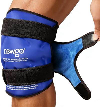 NEWGO XXXL Knee Ice Pack Wrap for Full Knee Coverage 28.3x12 in