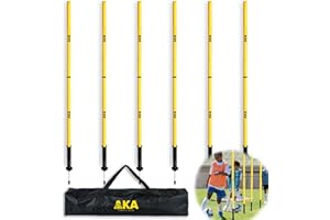 AKA SPORTS GEAR Agility Pole Accessory- Pole & Base Accessory for Soccer/Dog Agility Training