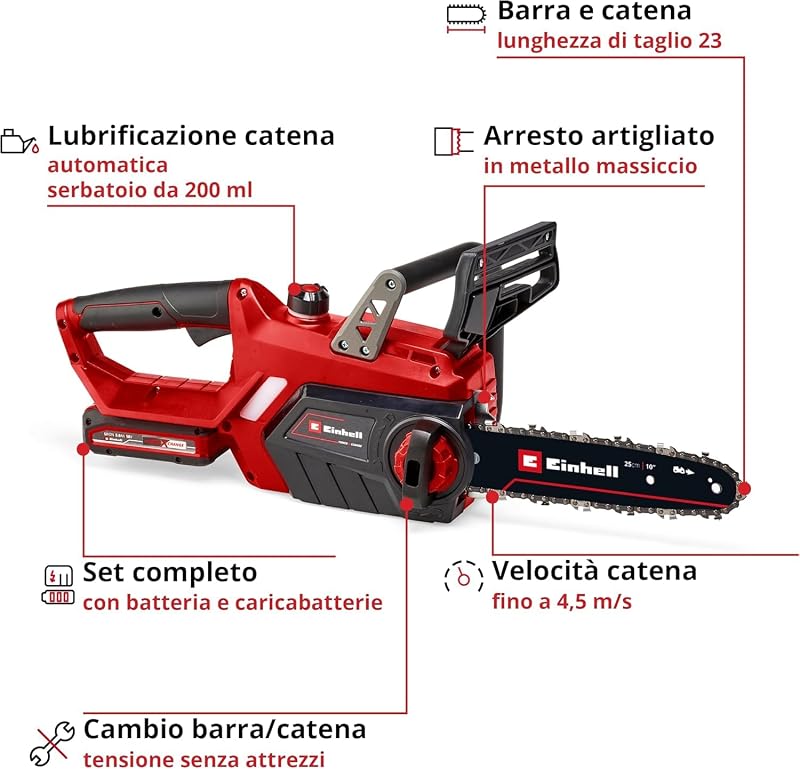Elettrosega a batteria GE-LC 18 Li - Kit (1x3,0Ah)