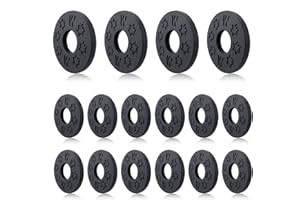 FOJOO 16 Pcs Guitar Strap Locks, acoustic guitar strap adapter for Electric, Acoustic & Bass Guitars, Strap Locks Compatible with Fender, Dunlop, Ernie Ball & More (Black)