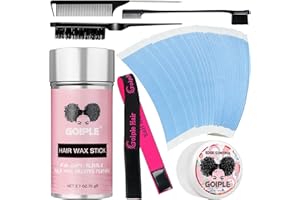 Goiple 40pcs Wig Tape for Wigs Double Sided Waterproof Lace Wigs Adhesive, Tapes Strips for Lace Front Wig Toupee, Hairpiece Wig Tapes Wig Tape for Hair Extension with Wax Stick Edge Control Wax