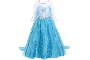 AmzBarley Princess Dress Up for Girls Halloween Costume Kids Clothes Party Dresses Birthday Gifts 3-10 Years