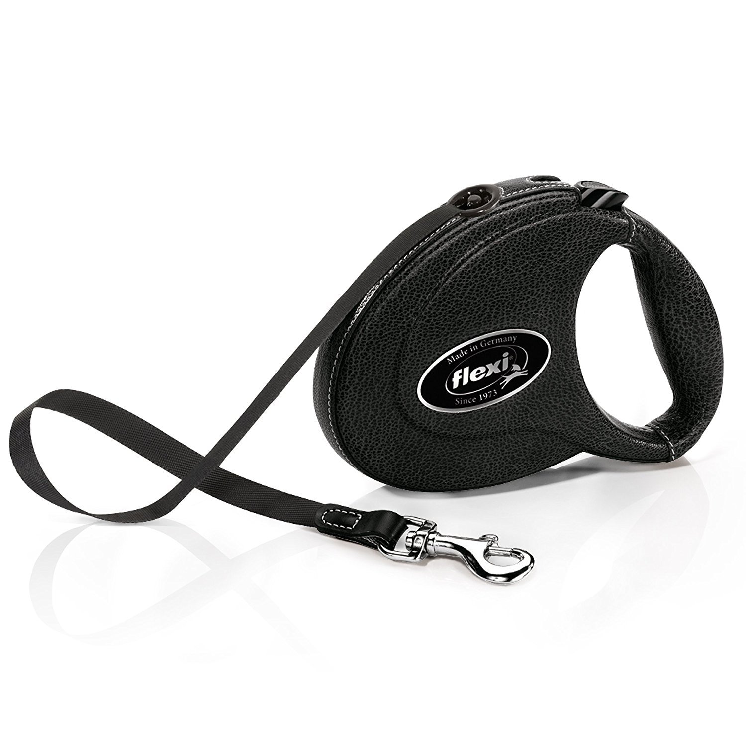 flexi Leather Tape 5 m, Medium, Black