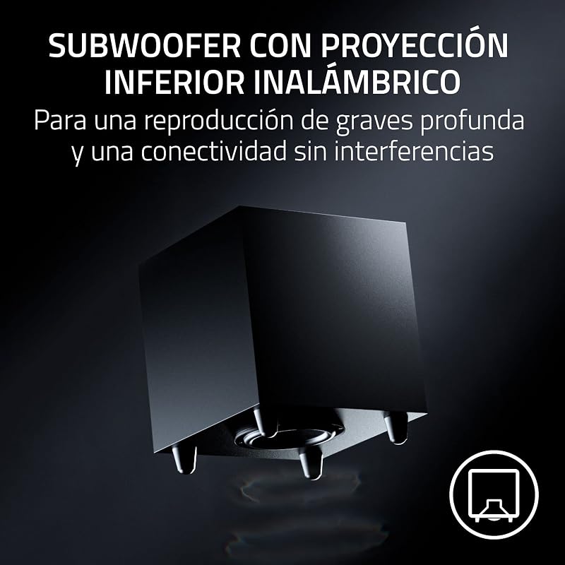 Nommo V2 Pro - Altavoces Gaming de Rango Completo 2.1 para PC con Subwoofer Inalámbrico (Diafragmas de Gama Completa de 3 pulgadas con Correctores de Fase de Aluminio, THX Spatial Audio) Negro