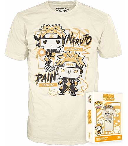 Amazon.com: Funko Boxed Tee: Naruto - Naruto Uzumaki vs Pain