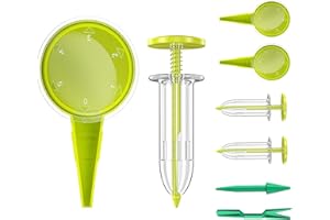 Gostur 8 Pack Sowing Seed Dispenser Seeder Sower Planter Set, Handheld Mini Seedlings Dibber and Widger Garden Hand Tool, Ideal Gardening Tools for Small Seeds of Flowers, Vegetables