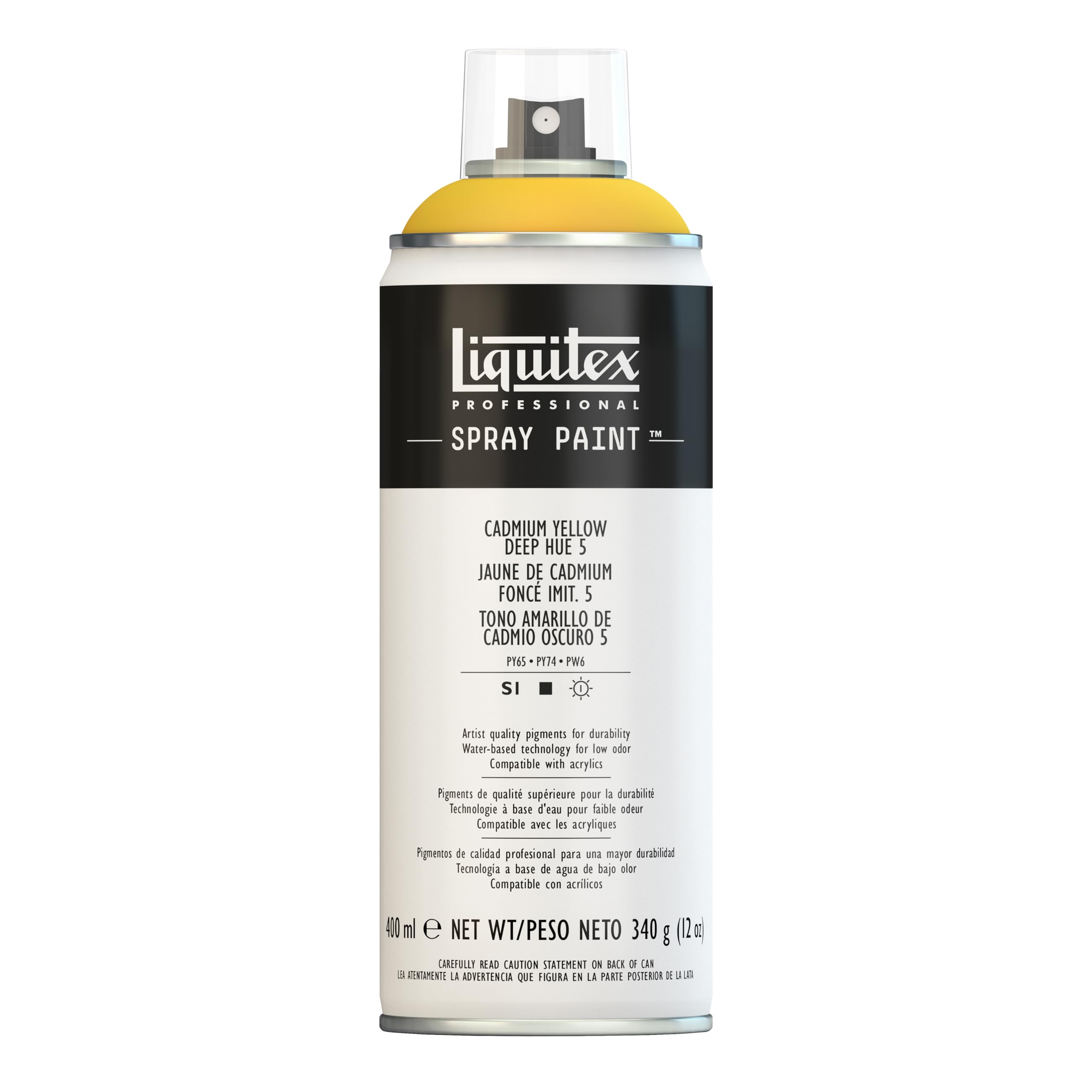 Liquitex 4455163 Professional Spray Paint 400 ml, Cadmium Yellow Deep Hue 5
