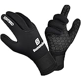Summshall Scuba Diving Gloves, 3MM Neoprene Thermal Non-Slip Gloves for Diving, Surfing, Kayaking, Snorkeling, Sailing, Boating Neoprene Gloves for Men and Women