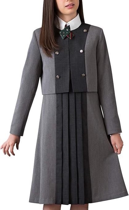Amazon アリサナ Arisana 卒業式 小学生 女の子 スーツ 子供服 フォーマル ヘンリー ボレロ ワンピース シャツ クロスタイの4点セット フォーマル 通販