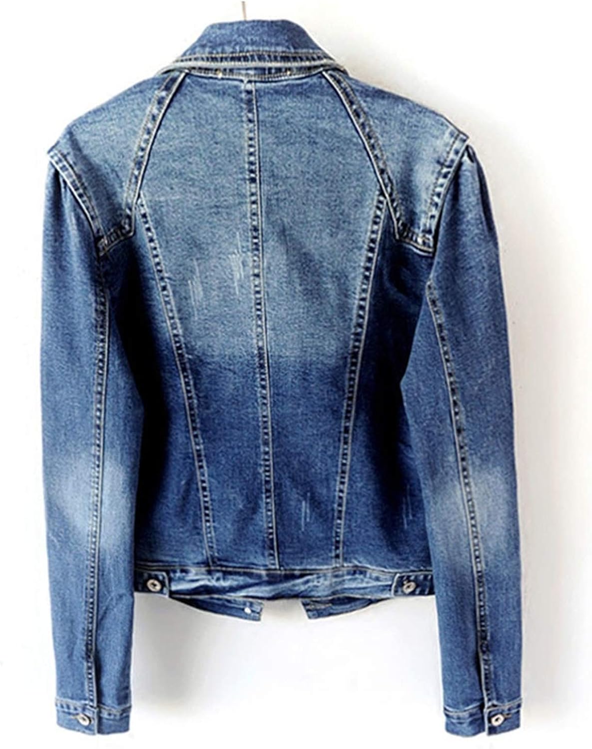 jaqueta jeans com strech