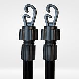 BPIL 2X Heavy Duty Telescopic Washing Line Support Pole 1.3-2.6M