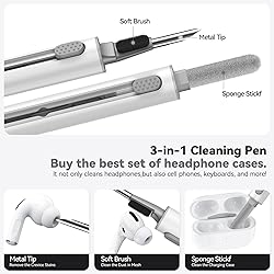 Ljusmicker for AirPods Pro 3 Case 2025 with Cleaner