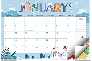 Guasslee Desk Calendar 2026-2027, 18-Month from 2026 Jan. - 2027 Jun, 17"x11.5" Large Monthly Desk Planner with Corner Protectors, Ample Blocks ＆ Notes for Home Office