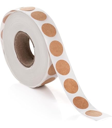 2.5 Inch Kraft Color Coding Labels - 500 Circle Stickers For Organization