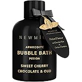 Premium Bubble Bath Long Lasting Foaming Bubbles Romantic Bath for Couples Cherry Chocolate Oud Moisturizing Relaxing Stress Relief Calming Spa Gift