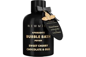 NEW MIUZ Premium Bubble Bath Long Lasting Foaming Bubbles Romantic Bath for Couples Cherry Chocolate Oud Moisturizing Relaxing Stress Relief Calming Spa Gift