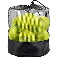 Tebery 20 Pack Green Advanced Training Tennis Balls Beginner Practice Ball, Pet Dog Playing Balls, Come with Mesh Bag for Easy Transport