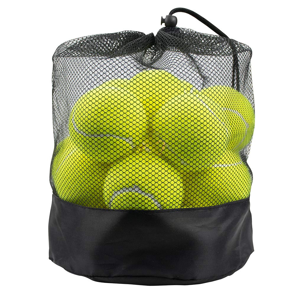 Tebery 20 Pack Green Advanced Training Tennis Balls Practice Ball with Mesh Carry Bag
