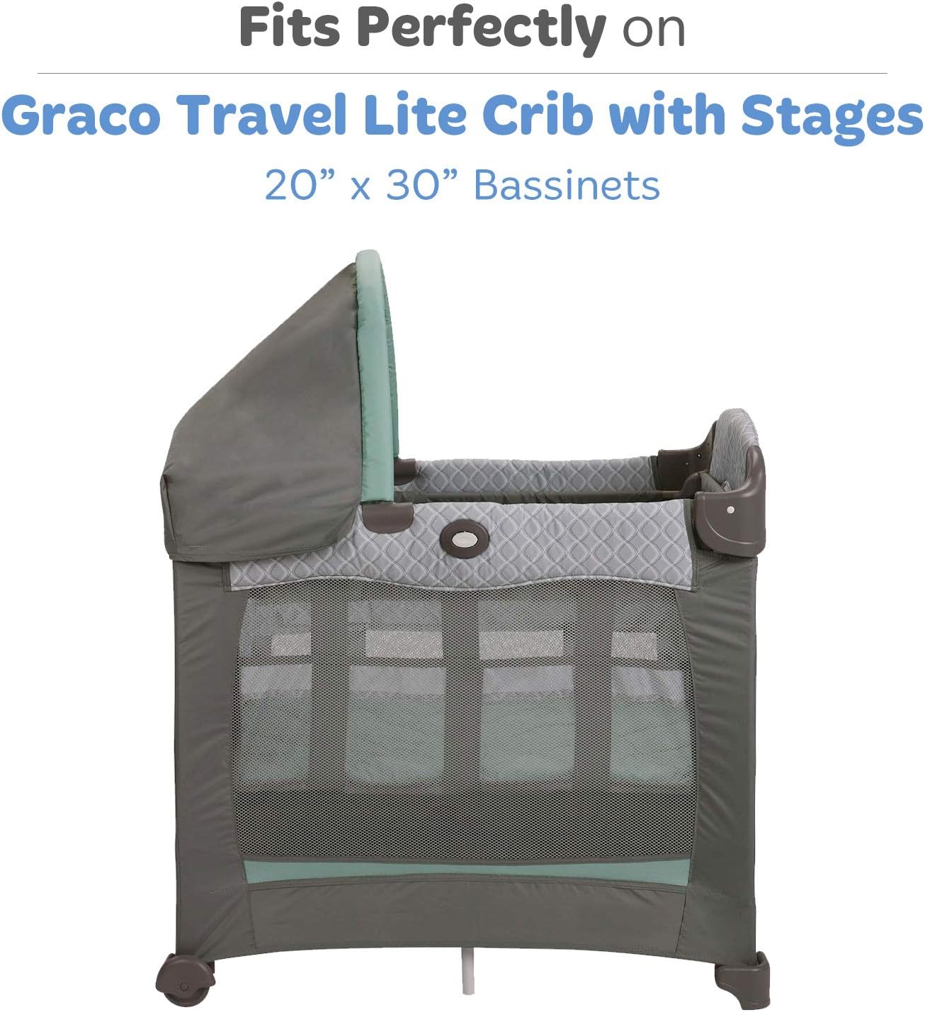 graco travel lite crib with stages in drew
