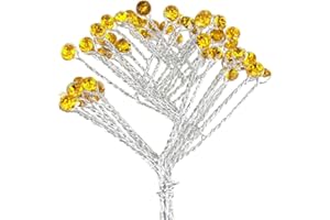 Homeford Crystal Rhinestone Spray Branch, 1-3/4-Inch, 12-Count (Gold)